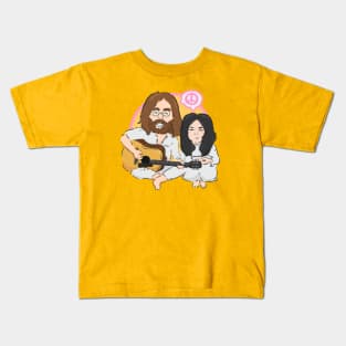 John n Yoko Kids T-Shirt